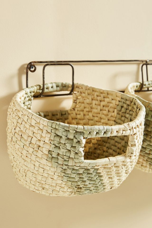 Handwoven Hanging Baskets, Set of 3 #3