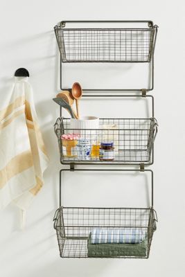 Three-Tier Basket Wall Storage