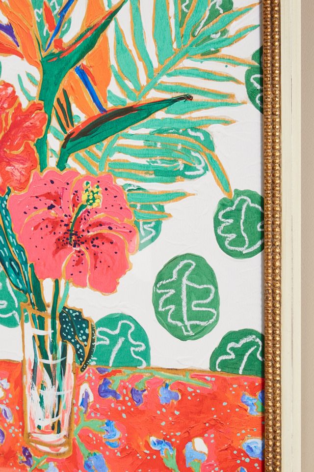 Tropical Hibiscus Bouquet Wall Art #2