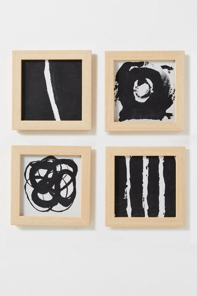 Abstract Set of Four Prints Wall Art #1