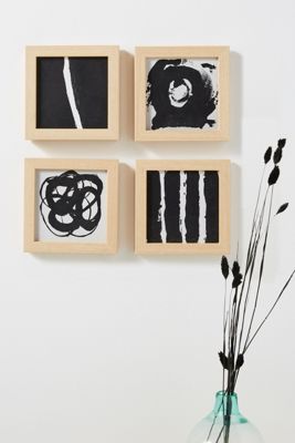 Abstract Set of Four Prints Wall Art