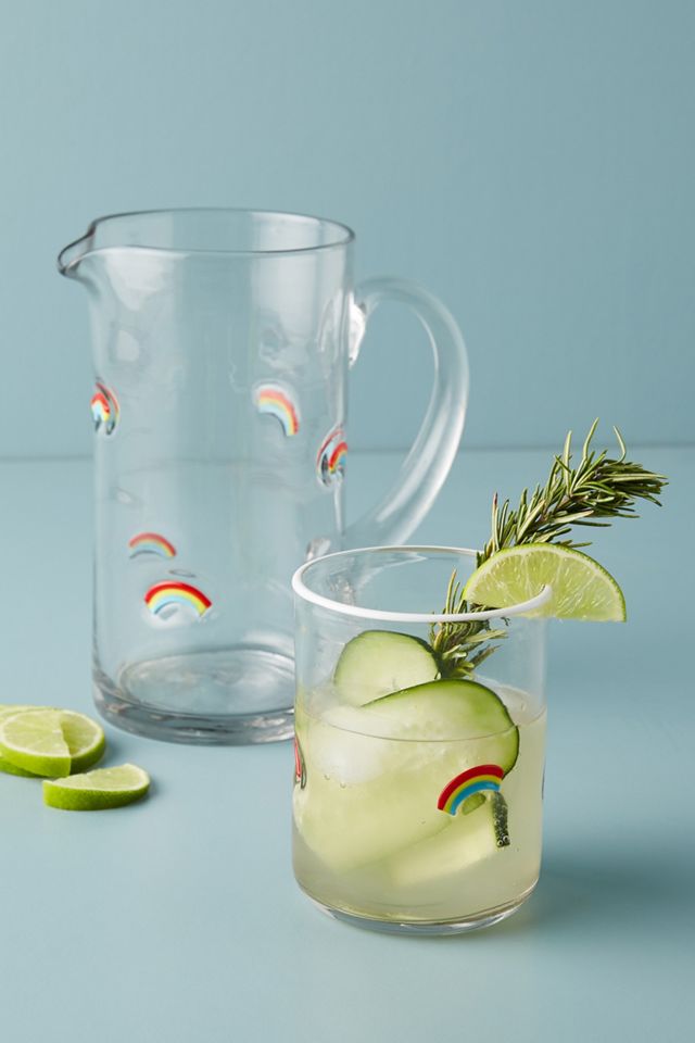 Rainbow Icon Glass Pitcher #2