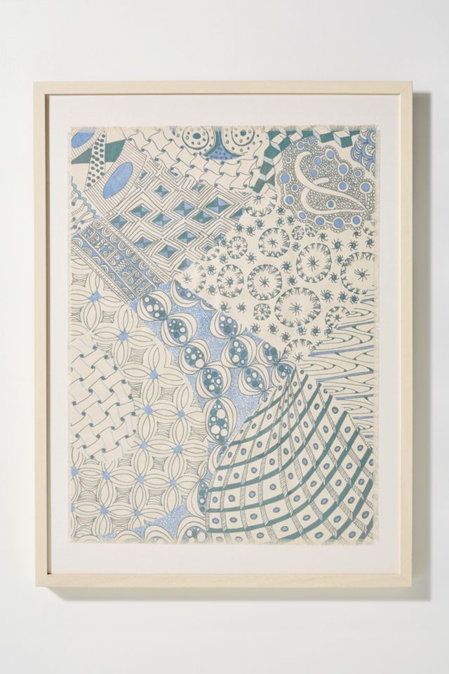 Abstracted Batik Wall Art #1