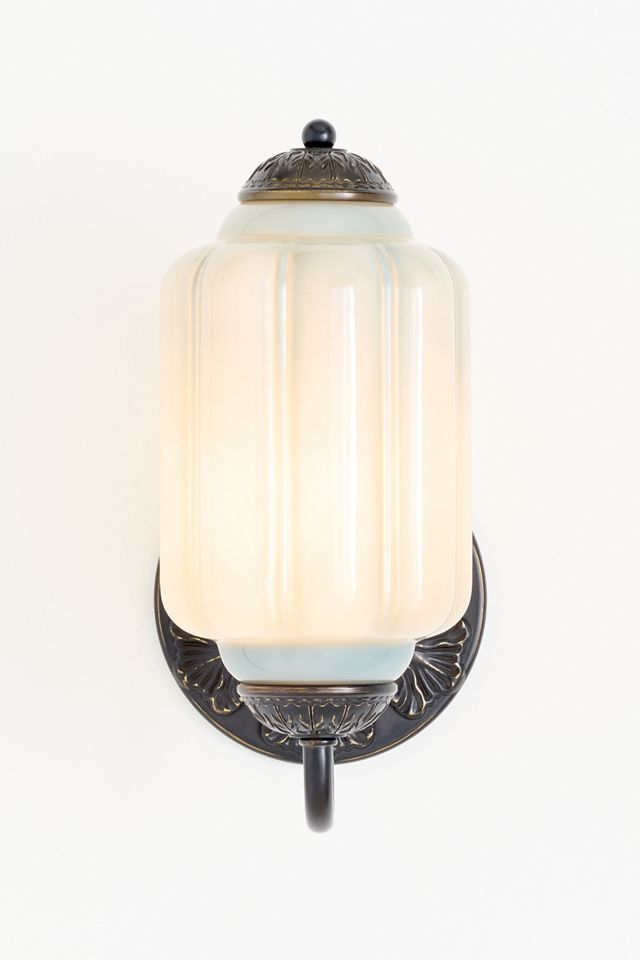 The Eloise Scallop Milk Glass Sconce Wall Light #3