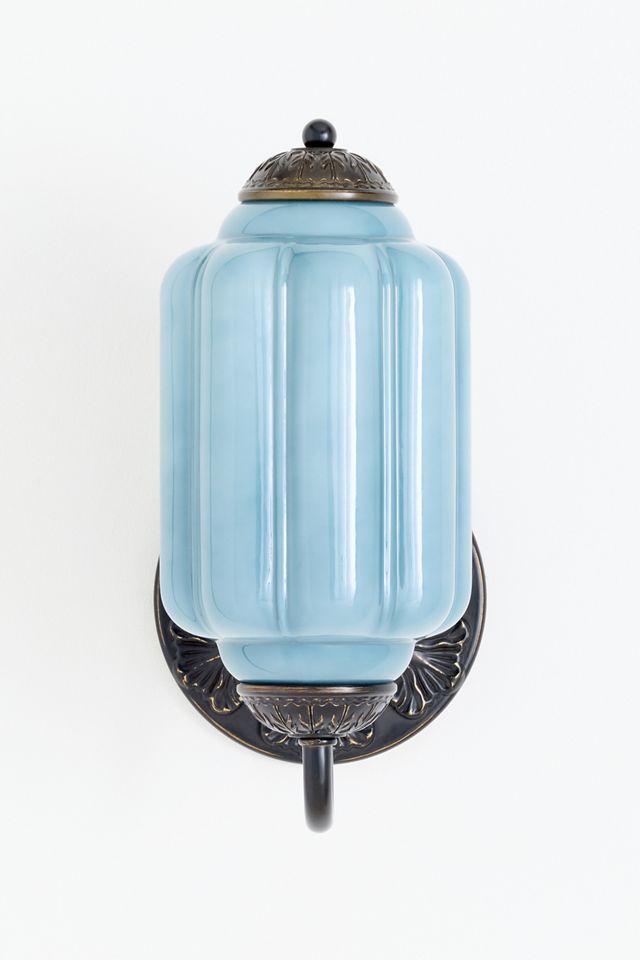 The Eloise Scallop Milk Glass Sconce Wall Light #2