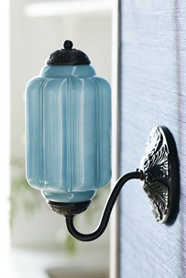 The Eloise Scallop Milk Glass Sconce Wall Light