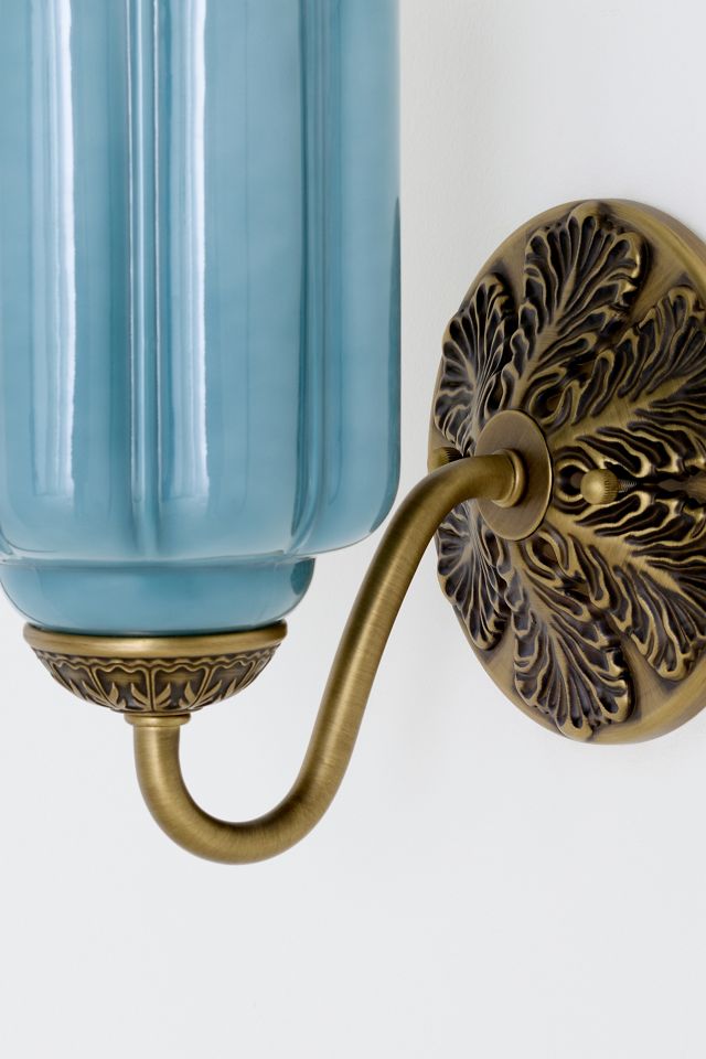 The Eloise Scallop Milk Glass Sconce Wall Light #2