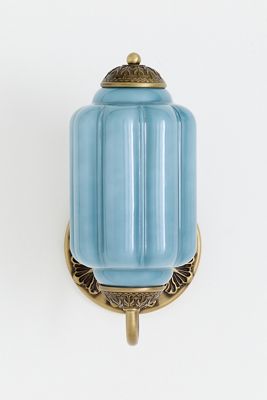 The Eloise Scallop Milk Glass Sconce Wall Light