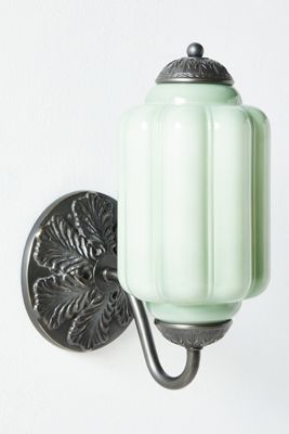 The Eloise Scallop Milk Glass Sconce Wall Light