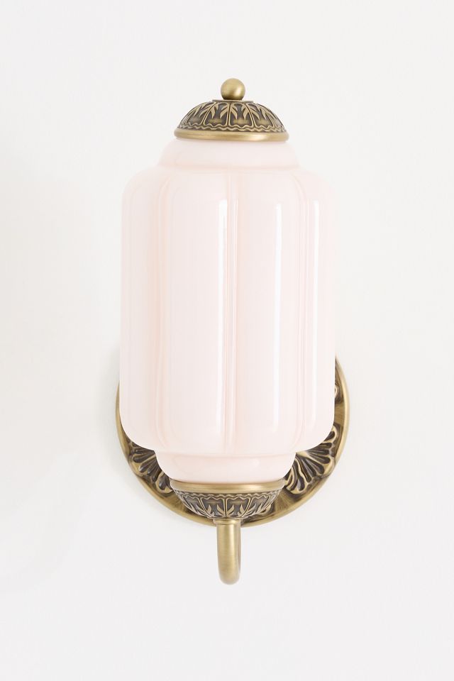 The Eloise Scallop Milk Glass Wall Light #1