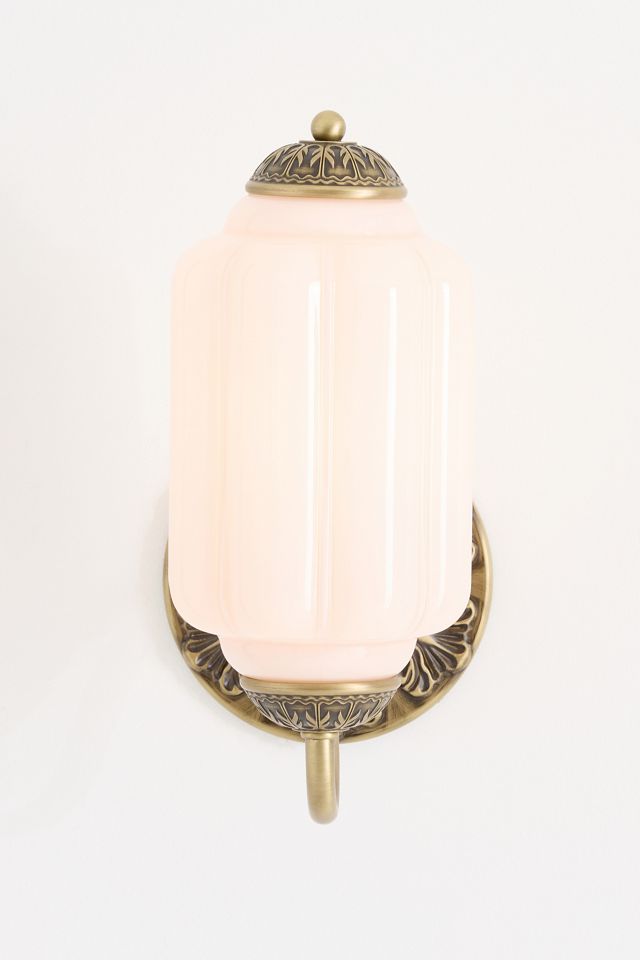 The Eloise Scallop Milk Glass Wall Light #2