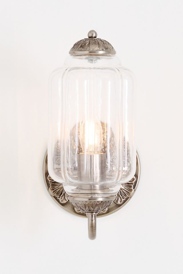 The Eloise Scallop Milk Glass Sconce Wall Light #1