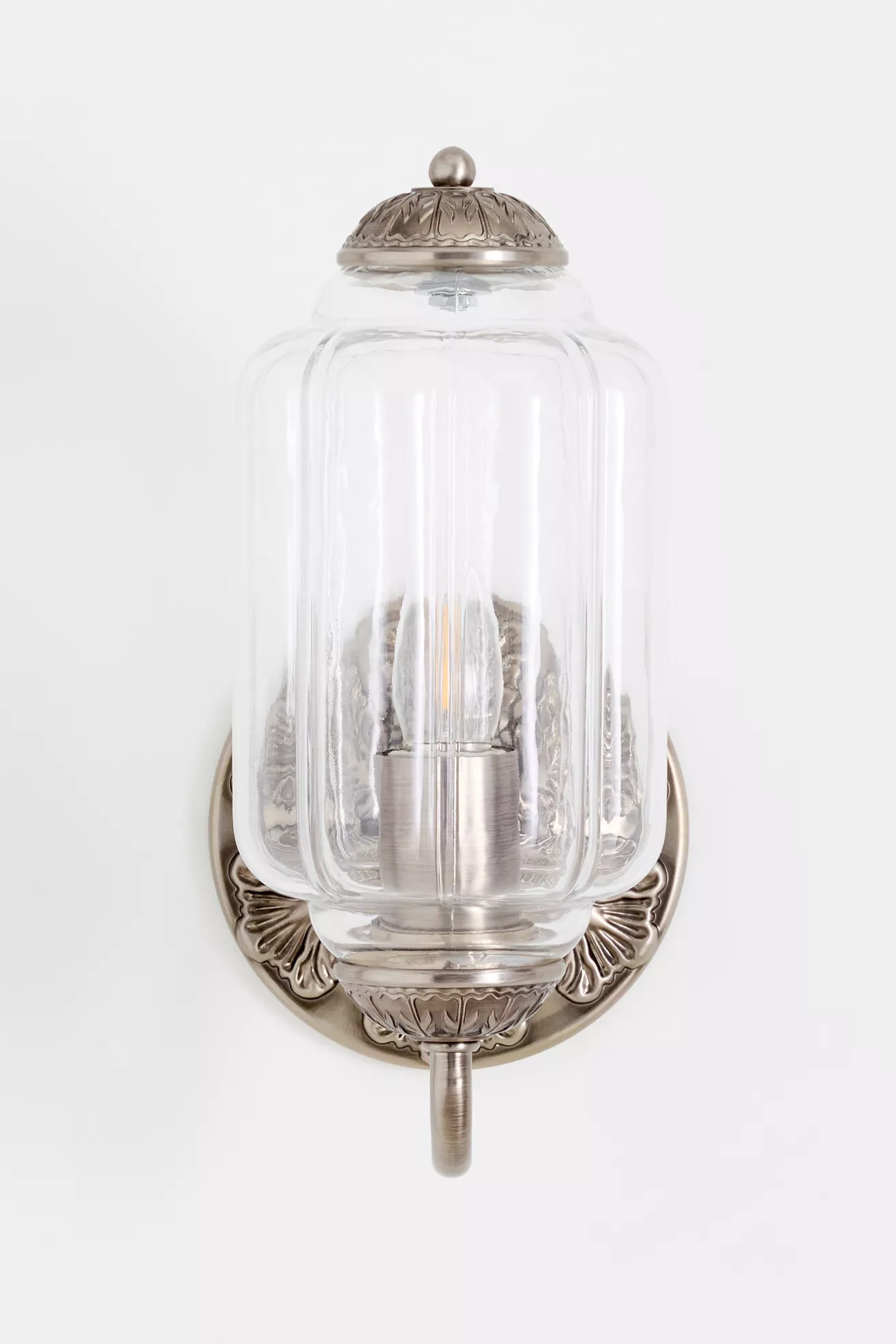 The Eloise Scallop Milk Glass Sconce Wall Light