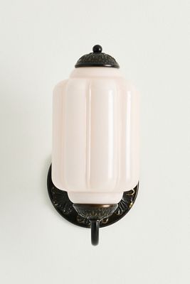The Eloise Scallop Milk Glass Sconce Wall Light