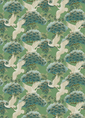 Shop Anthropologie Sprig And Heron Black Floral Wallpaper