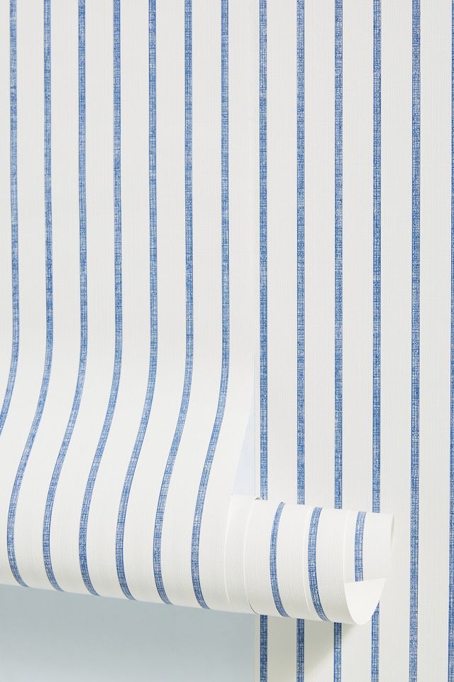 Ticking Stripe Wallpaper | Anthropologie