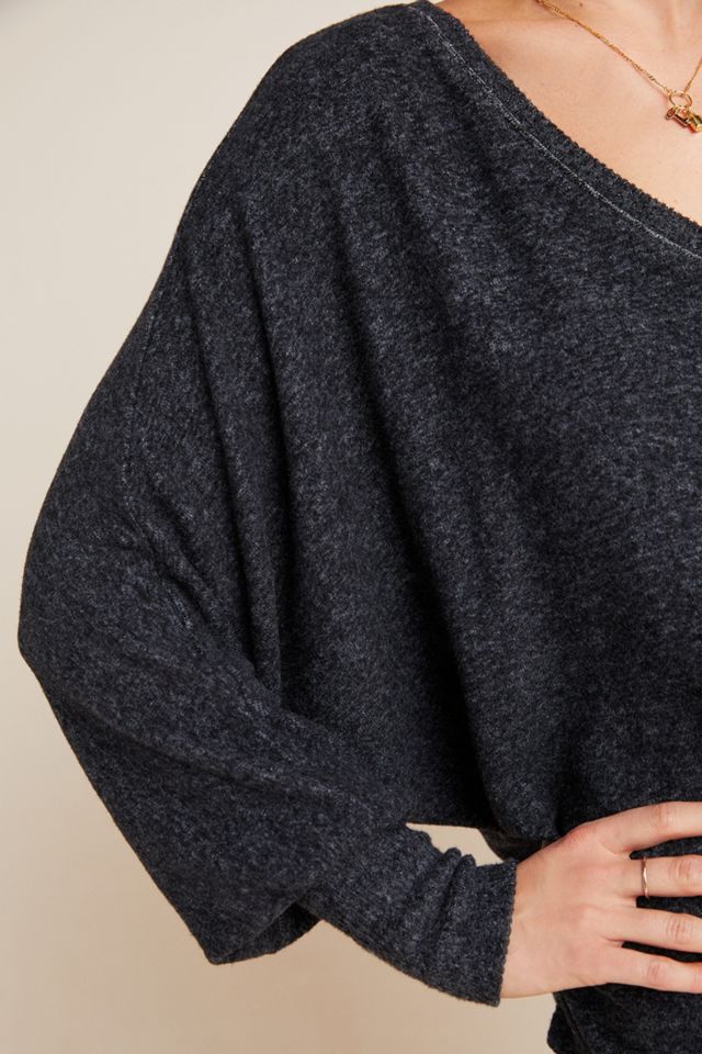 Rhea V-Neck Hacci Top #3
