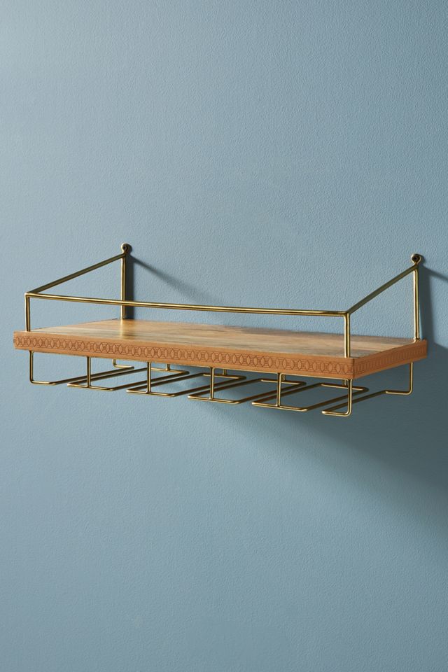 Shelby Leather Bar Shelf #2