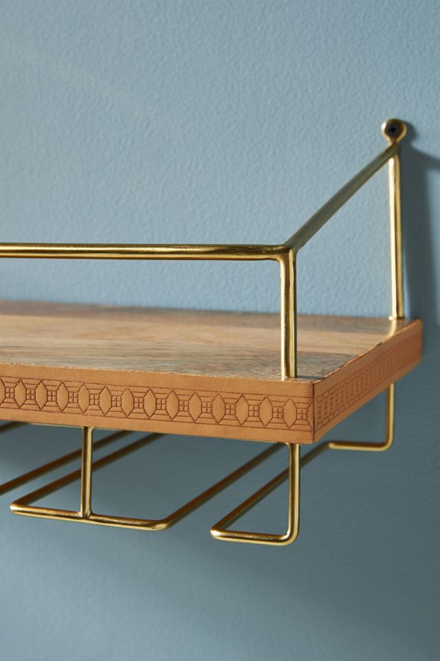 Shelby Leather Bar Shelf #3