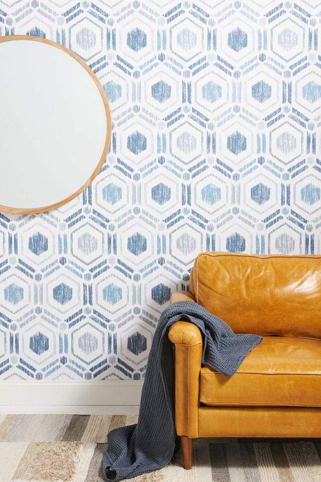 Borneo Geometric Grasscloth Wallpaper | Anthropologie