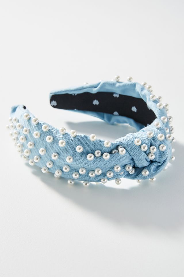 Lele Sadoughi Turquoise selling Beaded woven headband