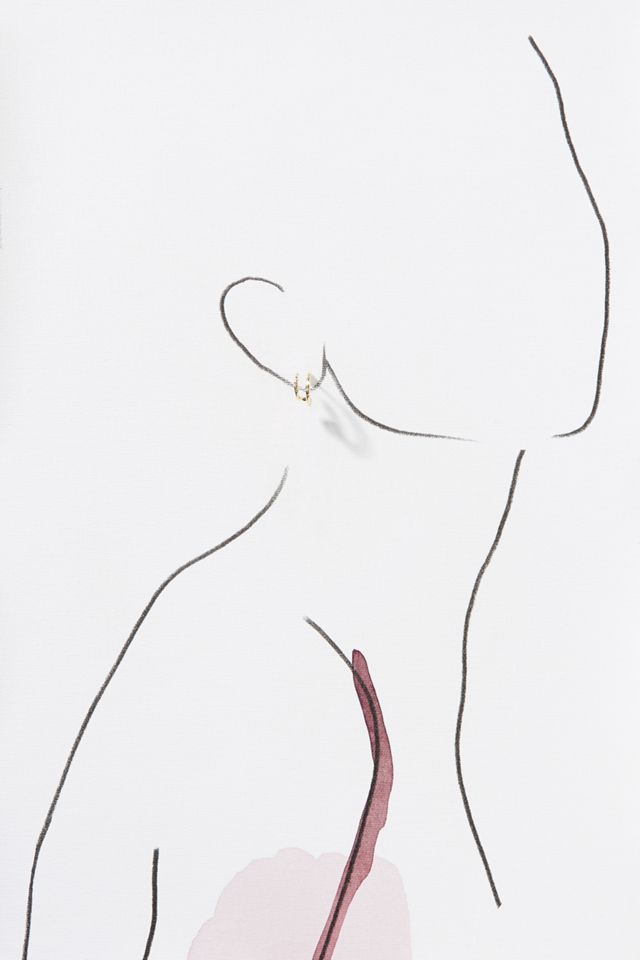 Allison Huggie Hoop Earrings #2