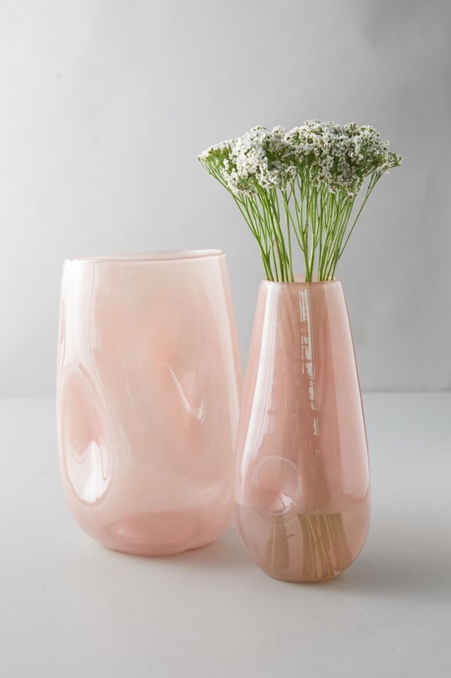 Dimpled Cylinder Vase, Rose #4