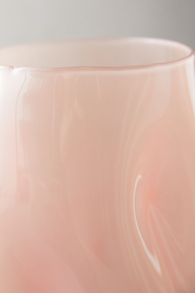 Dimpled Cylinder Vase, Rose #6