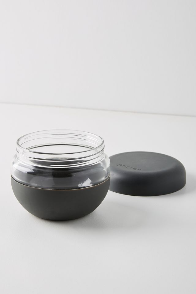 W&P Porter Glass Seal Tight To-Go & Storage Bowl - 16oz Charcoal - Perch