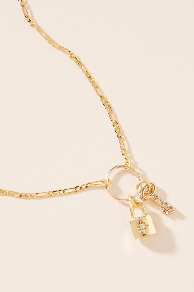 Electric Picks Lock & Key Necklace #1
