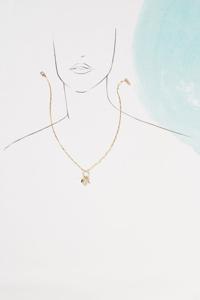 Electric Picks Lock & Key Necklace #2