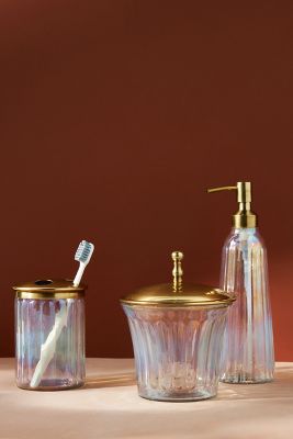 Lustrous Glass Bath Collection