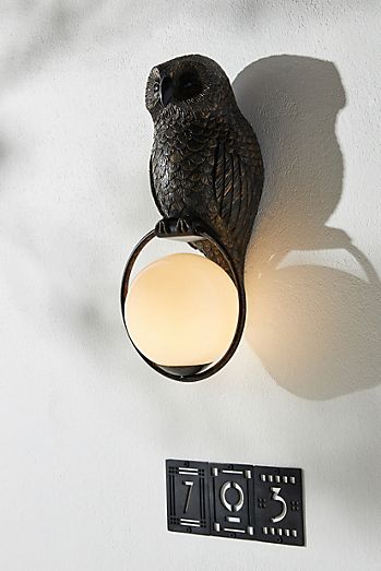 Woodland Owl Sconce