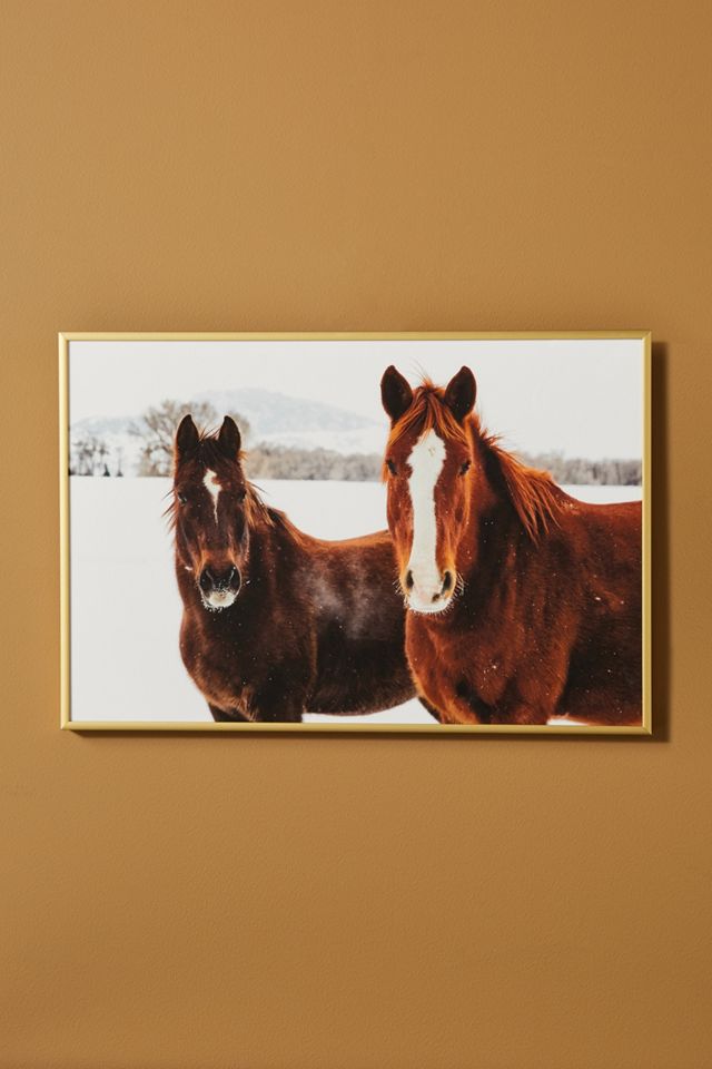 Snow Horses Wall Art #1