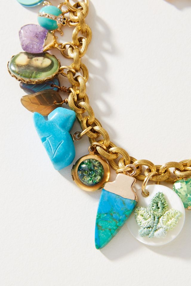 John Wind Pretty In Peacock Charm Bracelet #1