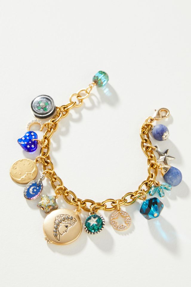 John Wind Woman In The Moon Charm Bracelet Anthropologie