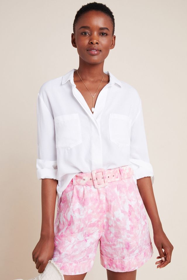 Faithfull Tie-Dye Linen Shorts #1