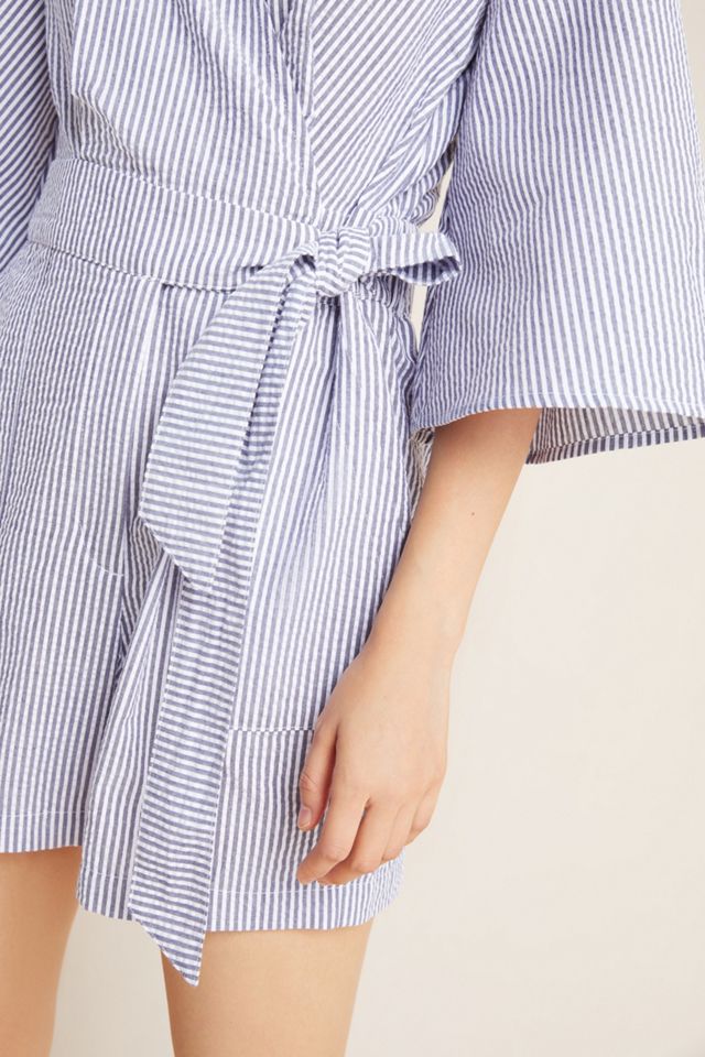 Meghan Seersucker Romper #2