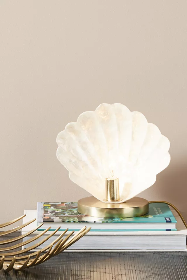 Anthropologie Seashell Accent Lamp