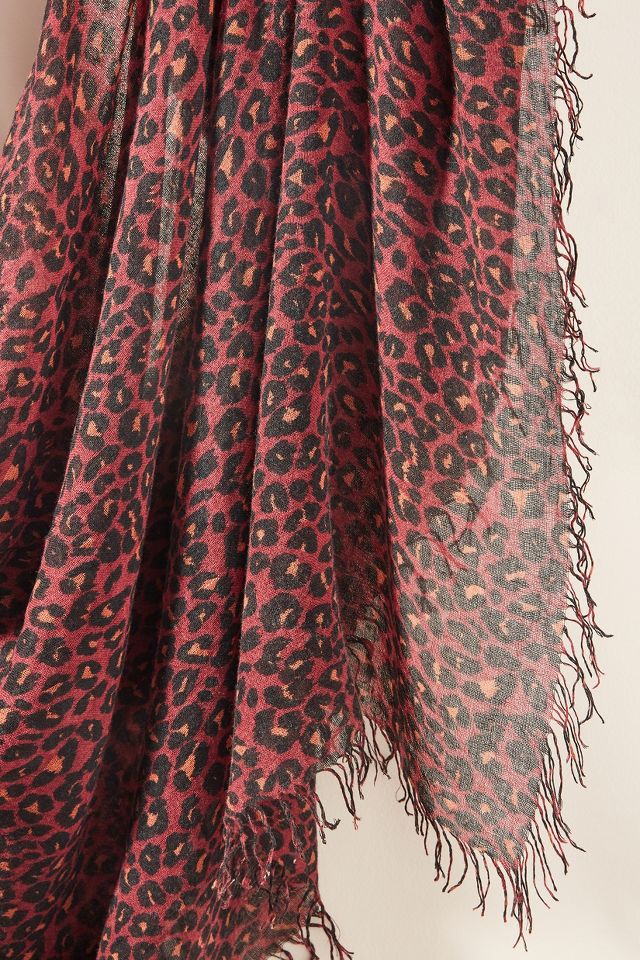 Chan Luu Leopard Printed Scarf Anthropologie