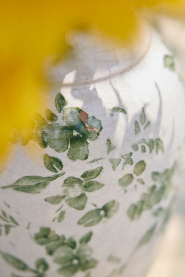 Green Chinoiserie Jar Vase #3