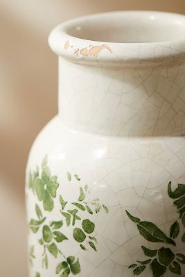 Green Chinoiserie Column Vase | AnthroLiving