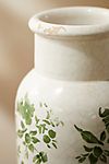 Green Chinoiserie Column Vase #3