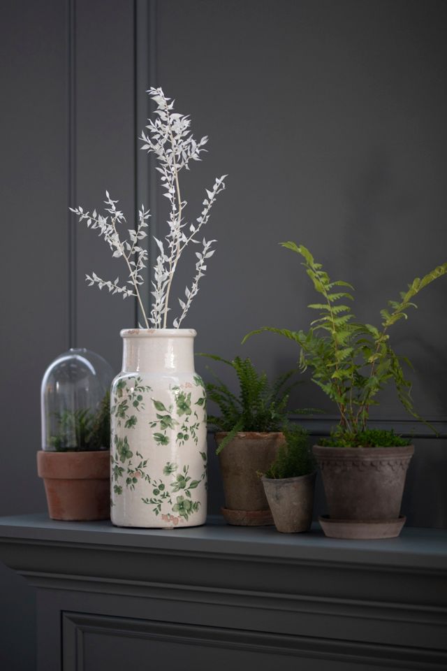 Green Chinoiserie Column Vase #5