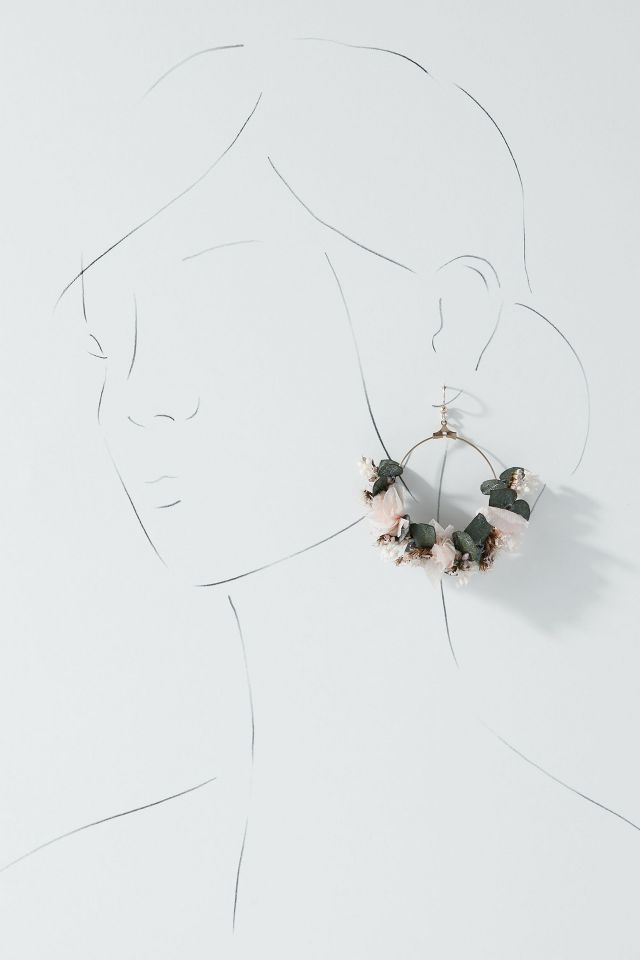 Cassatt Preserved Flower Earrings | Anthropologie