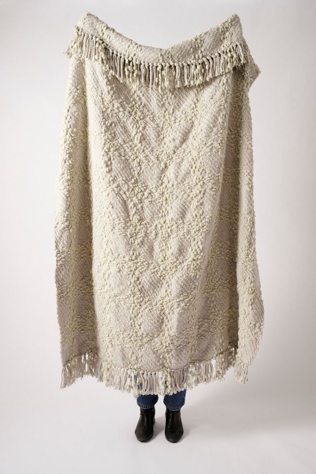 Textured Chenille Throw Blanket | AnthroHome