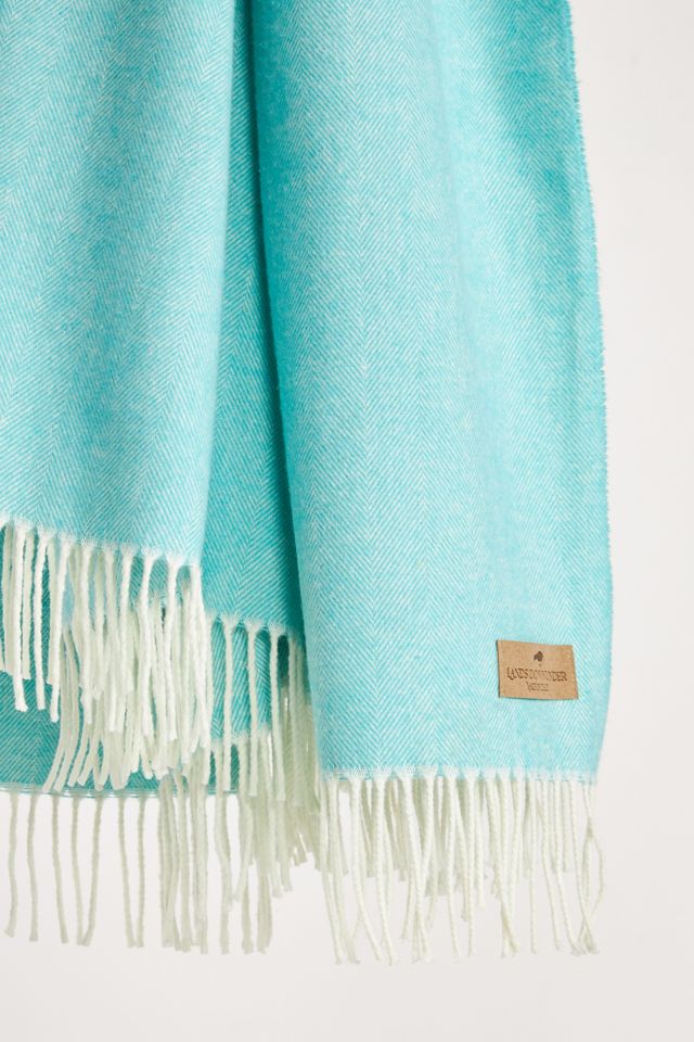 Solid Herringbone Throw Blanket #1
