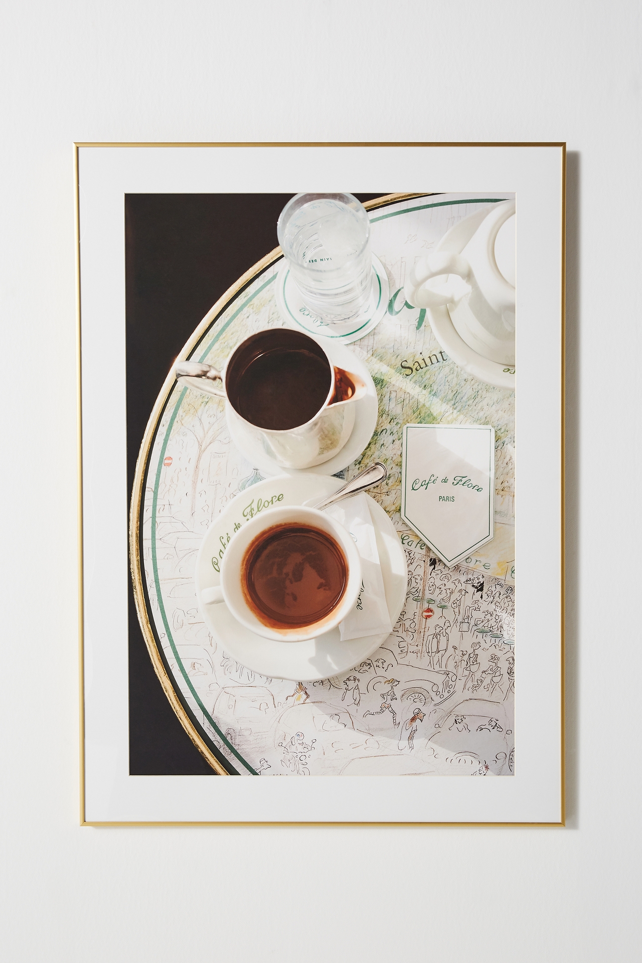 Chocolat chaud au Café de Flore Wall Art