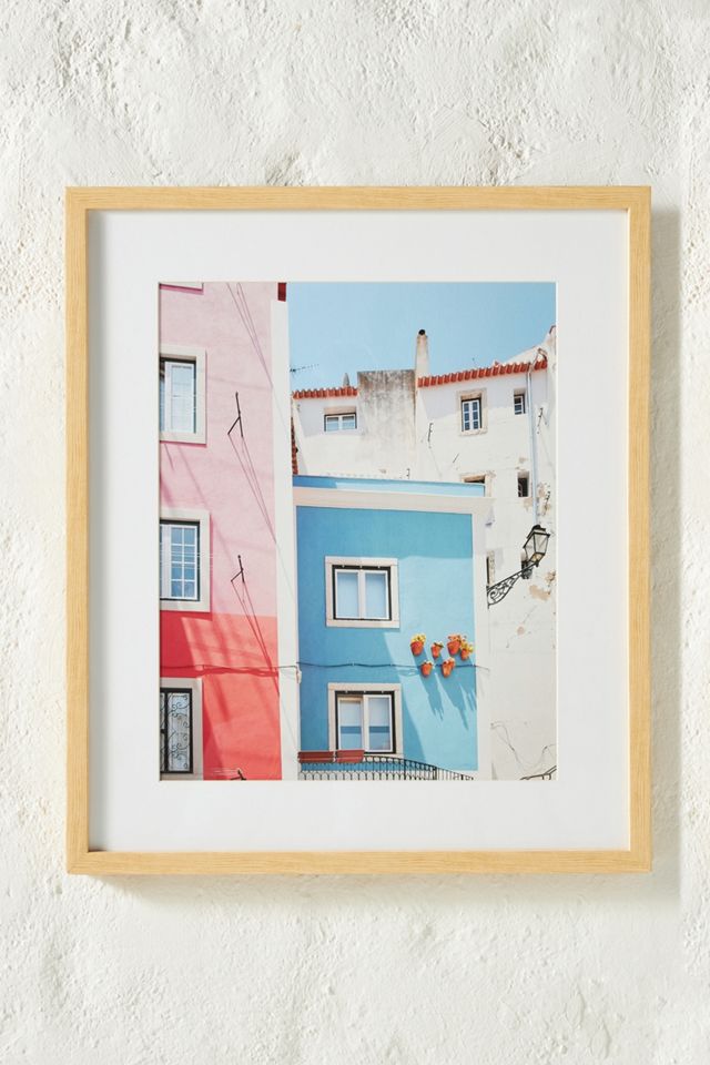 Lisbon Pink and Blue Wall Art #1