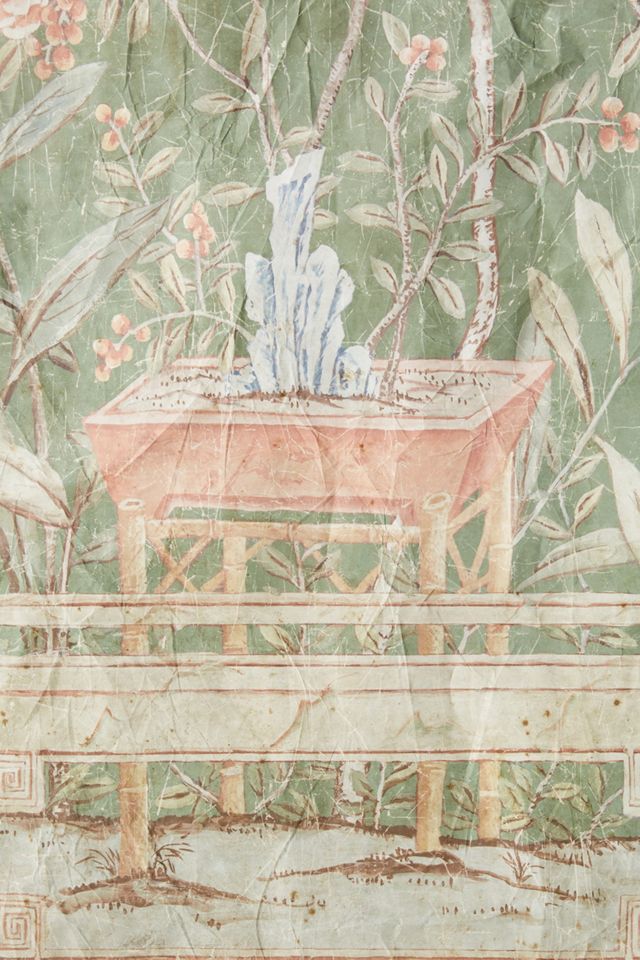 Birds and Potted Tree Tapestry #3